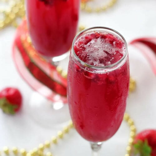 POMEGRANATE & ROSEWATER CHAMPAGNE COCKTAIL