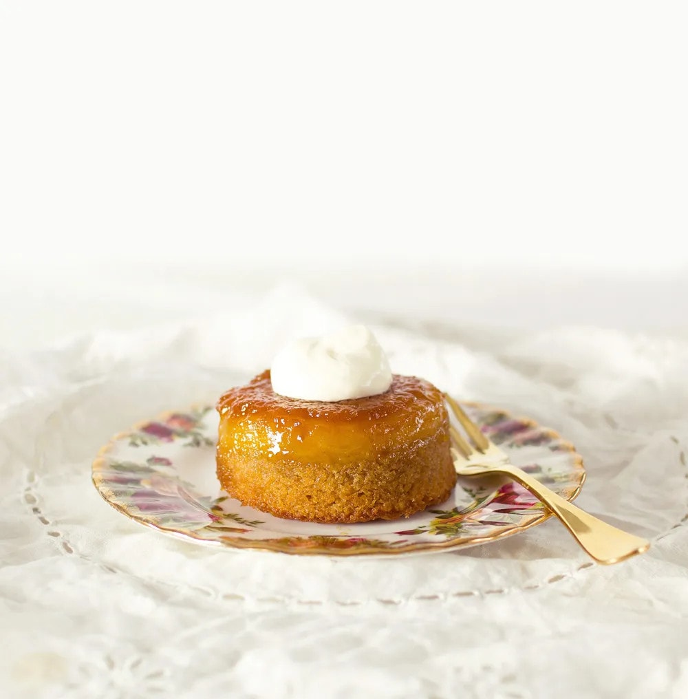 PINEAPPLE & GOLDEN SYRUP UPSIDE DOWN CAKES