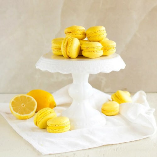 French Macarons with Lemon Buttercream Filling