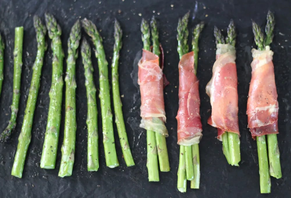 ROASTED ASPARAGUS WRAPPED IN PROSCIUTTO (3 WAYS) 2