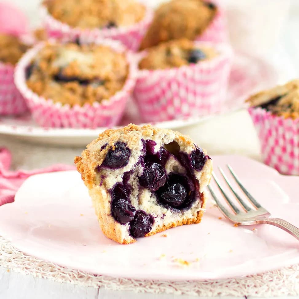 SPICED BLUEBERRY MUFFINS WITH LEMON STREUSEL 2