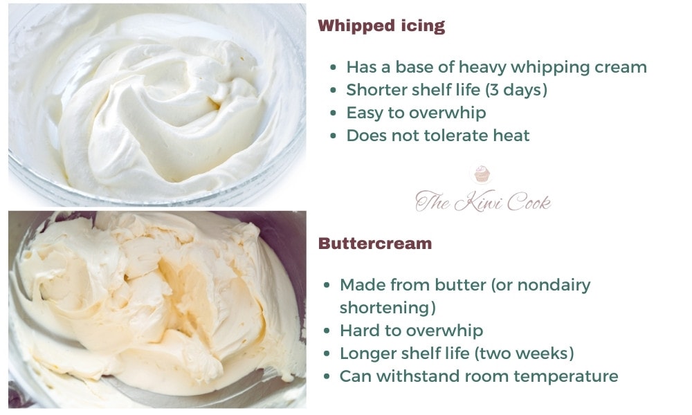 Buttercream frosting online with whipping cream