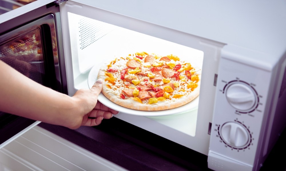 Reheat Leftover Pizza using Microwave