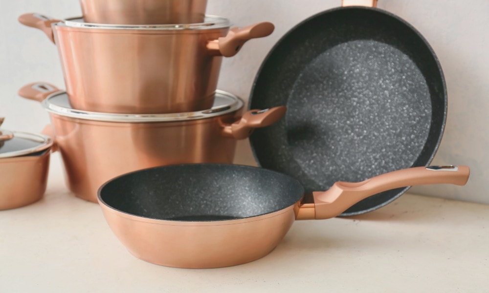 copper frying pan for glass cooktop