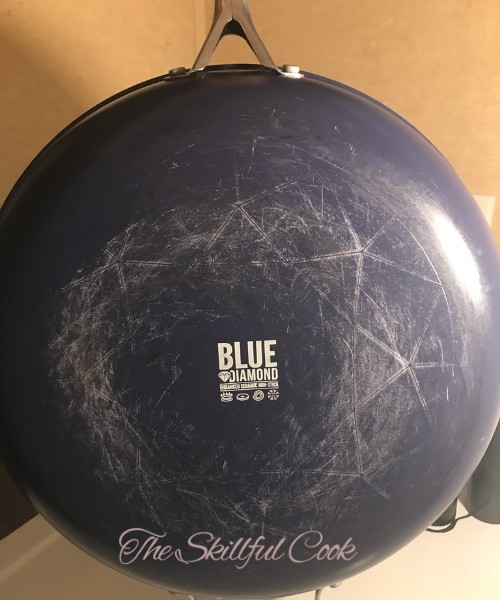 Blue Diamond Pan with Scratched Bottom
