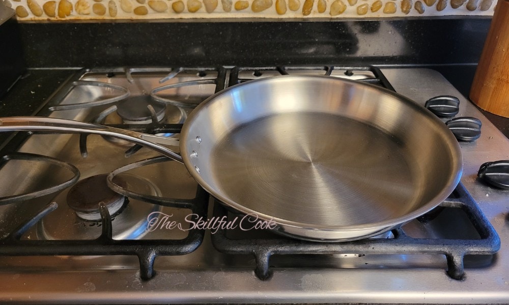 lightweight stainless steel pan