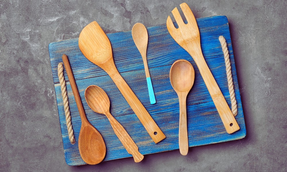 wooden utensils for your stainless steel cookware