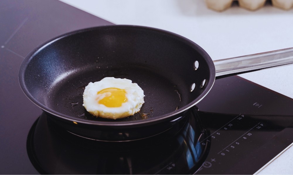 carbon steel pan on induction cooktop