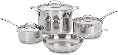 Cuisinart 7-Piece Stainless Steel Cookware Set