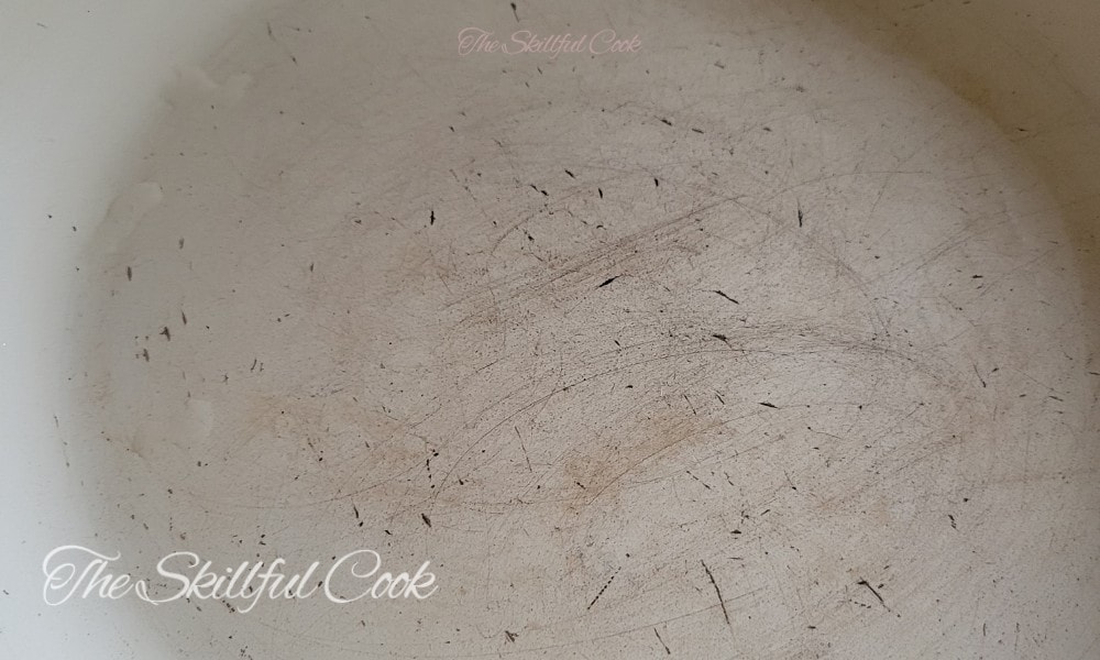 Scratches Or Chipping of the ceramic pan