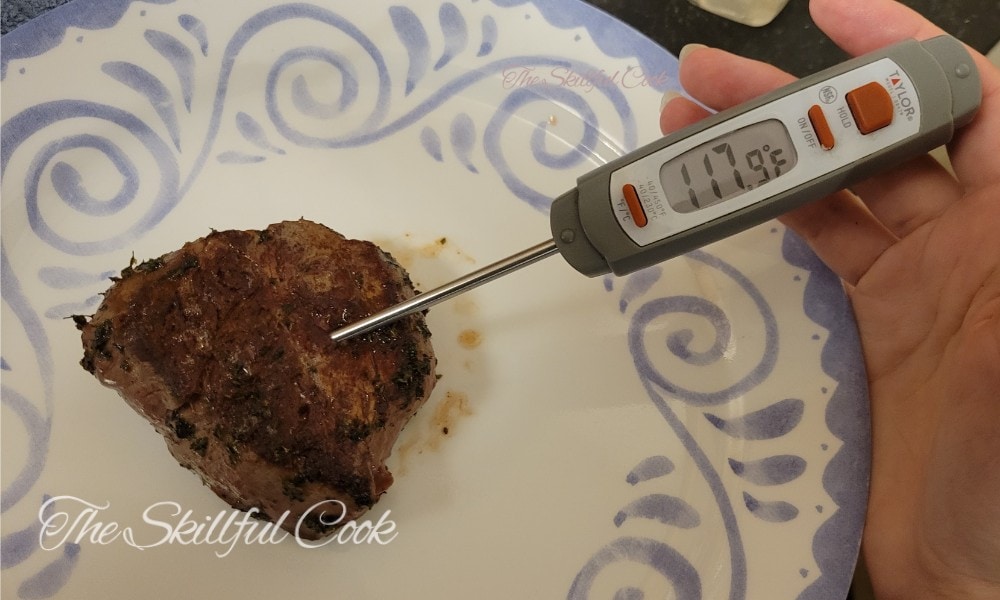 steak temperature on de Buyer Mineral B Pro Carbon Steel Pan