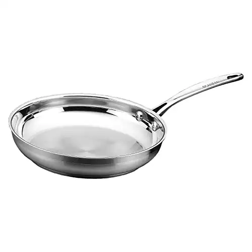 Scanpan Impact 11” Fry Pan - Made of Durable 18/10 Stainless Steel - Dishwasher & Oven Safe
