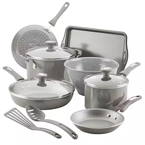 Rachael Ray Get Cooking! Nonstick Cookware Pots and Pans Set