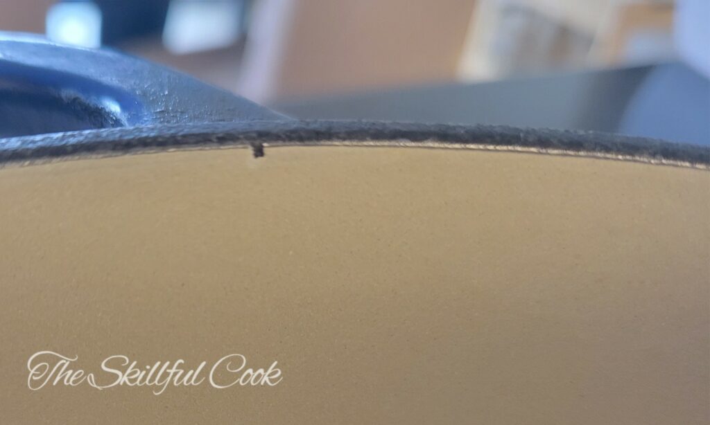 Maintaining your Enamel Cast Iron - Inspect For Chips and Cracks