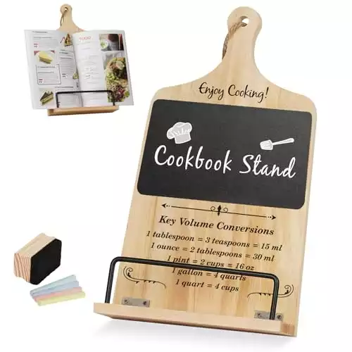Funistree Cookbook Stand with Chalkboard Eraser