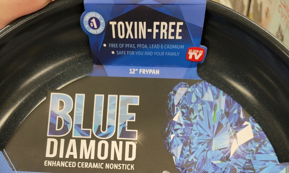 Blue diamond toxin free label