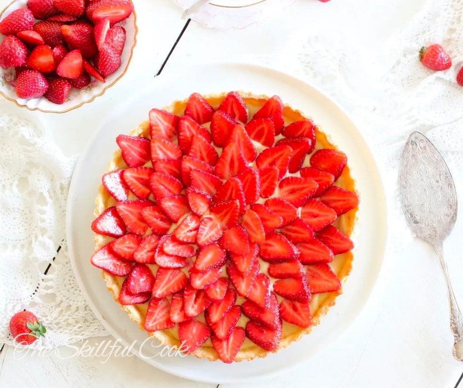 French Strawberry Tart - Special Valentine’s Day Recipes