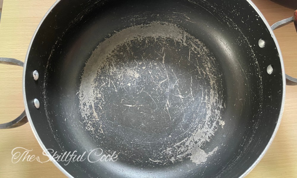 Nonstick coating is flaking, worn off, and peeling