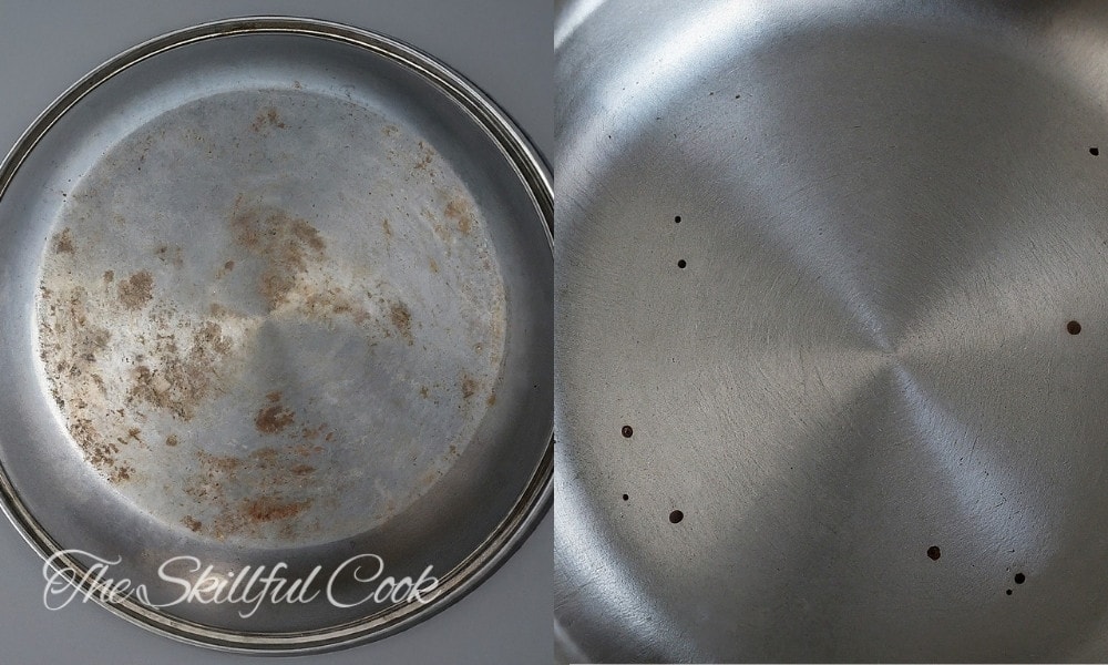 Pitting on Stainless steel pan