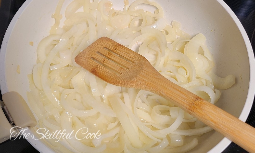 Sauteing Onions on Carote Pan