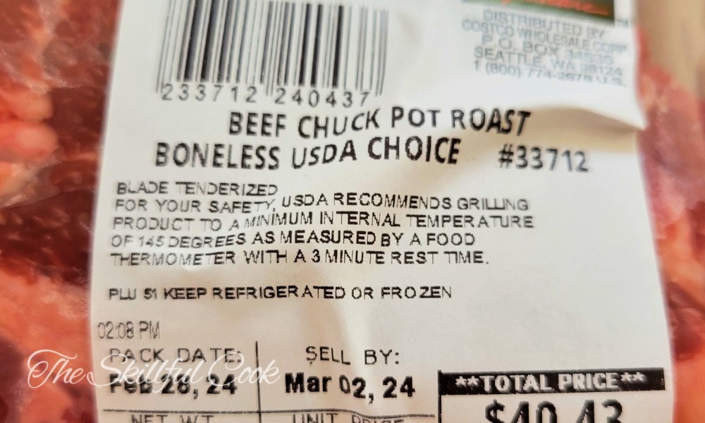 3-pound chuck roast