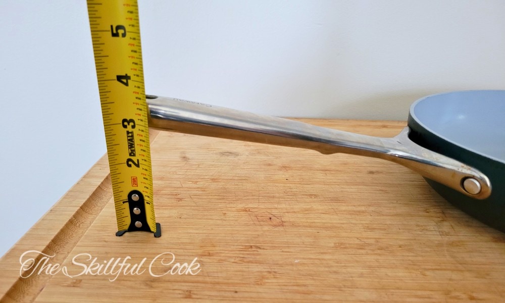Caraway pan handle height