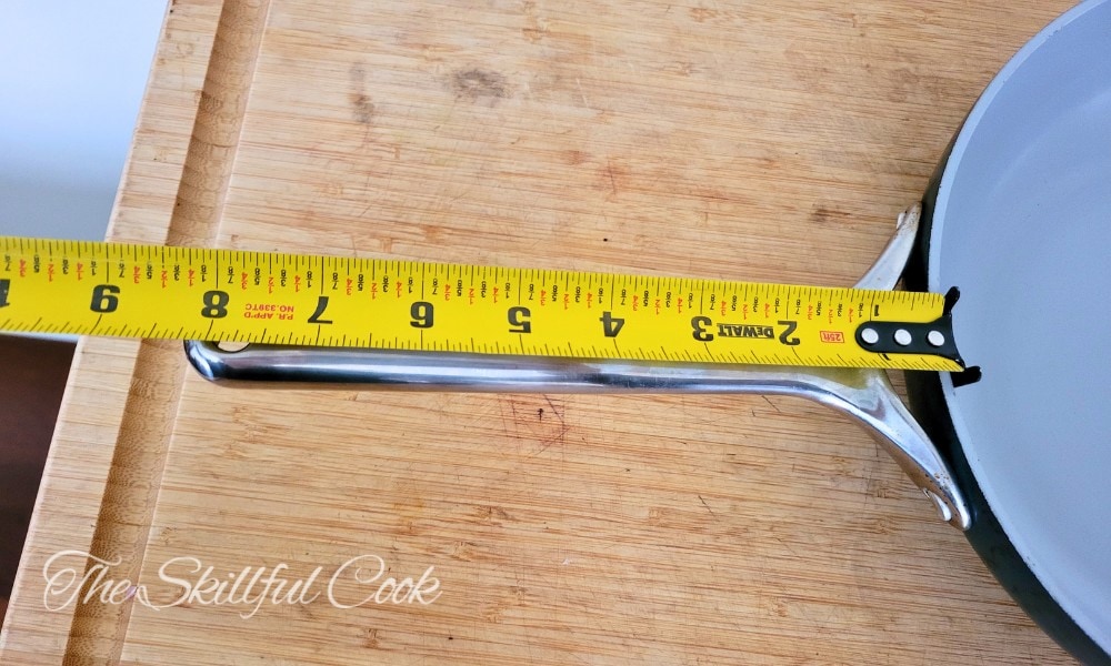 Caraway pan handle length