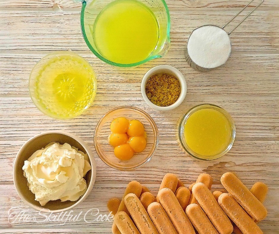Limoncello Tiramisu Ingredients