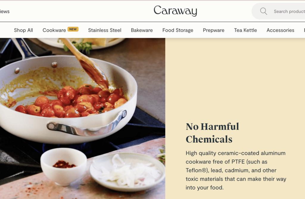 Caraway claim to be non toxic cookware