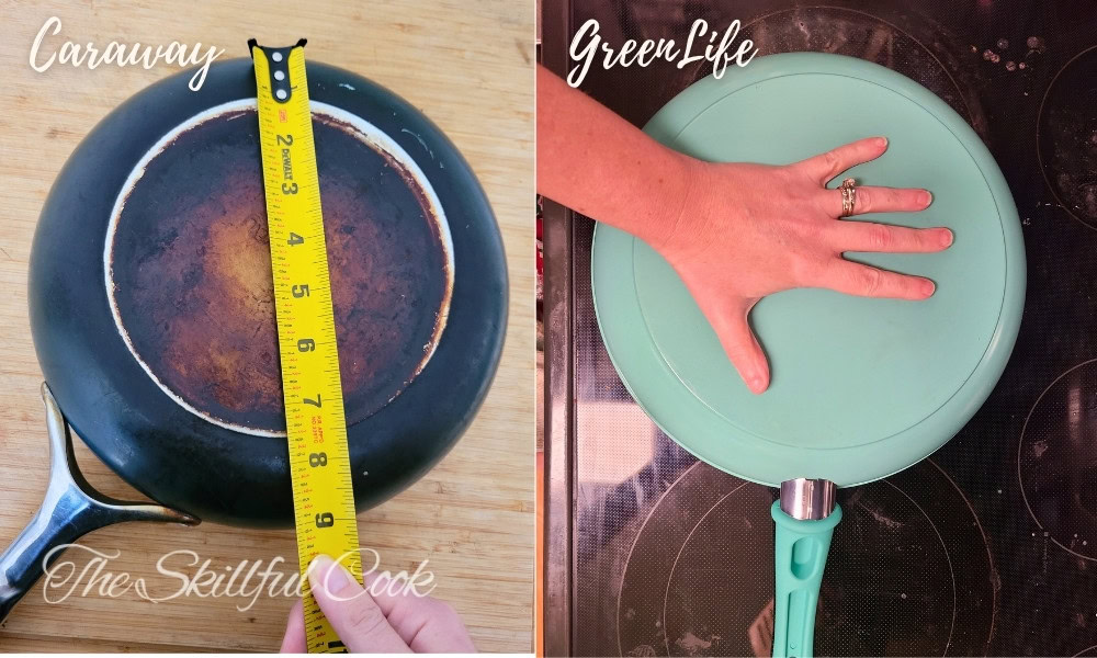 Cooking Surface - greenlife vs caraway pan