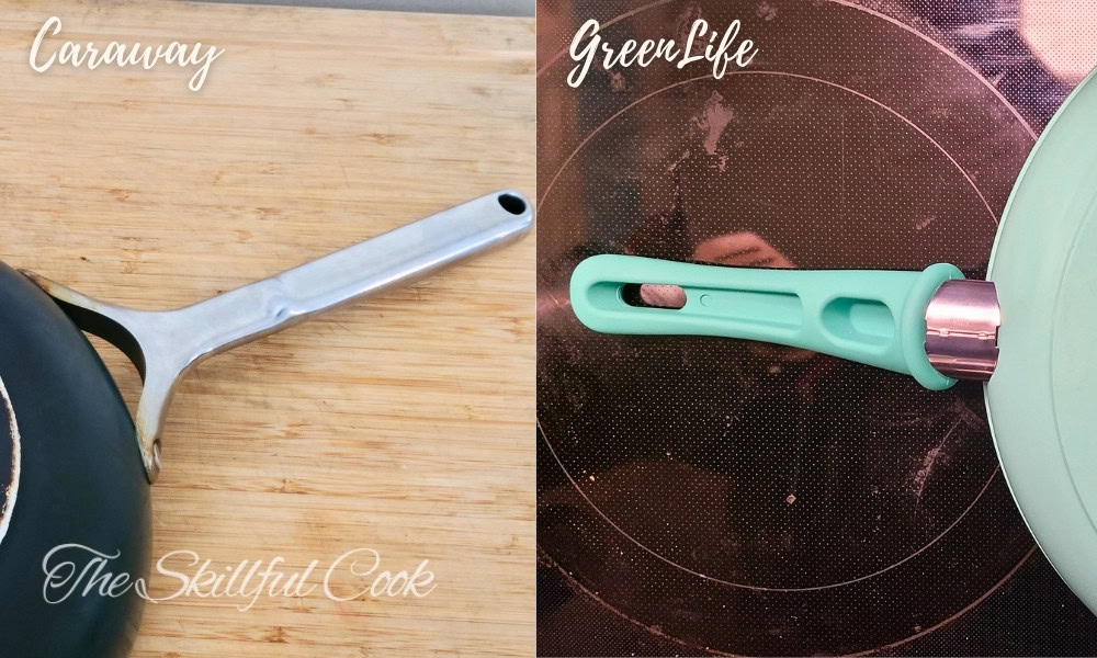 Handle - greenlife vs caraway pan