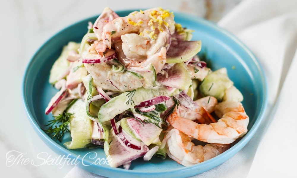 Creamy Cucumber Shrimp Salad